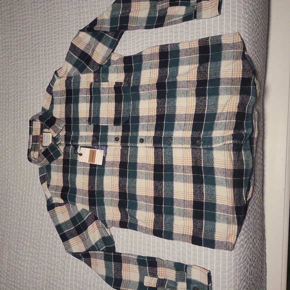 Denim & Flower flannel shacket - Picture 1 of 8